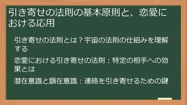 完全版】引き寄せの法則で好きな人から連絡が来る!潜在意識を書き換えて恋愛成就する方法